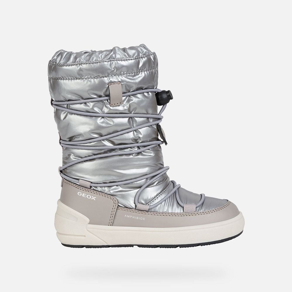 Geox Kiz Çocuk Bot Gümüş - Sleigh Abx - HRK-532741